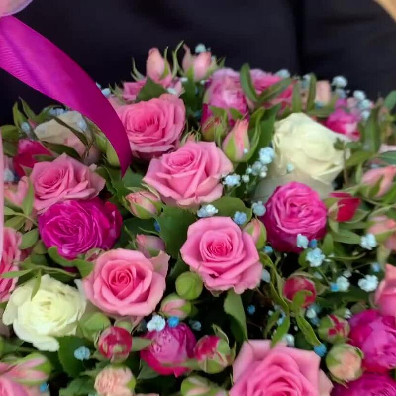 Корзина с цветами ,,Нежность