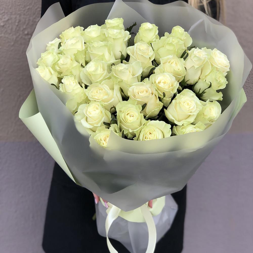 Букет Лайм из белых роз