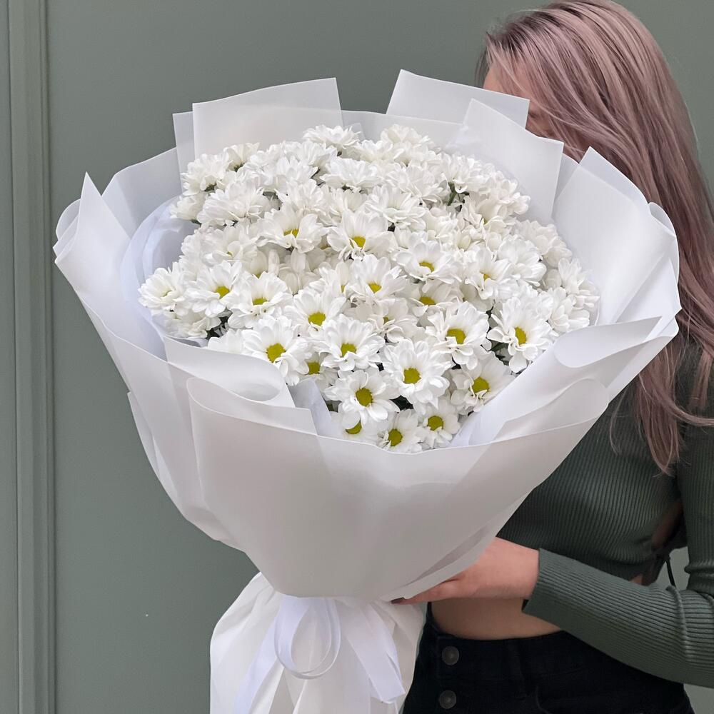 Пушистые хризантемы